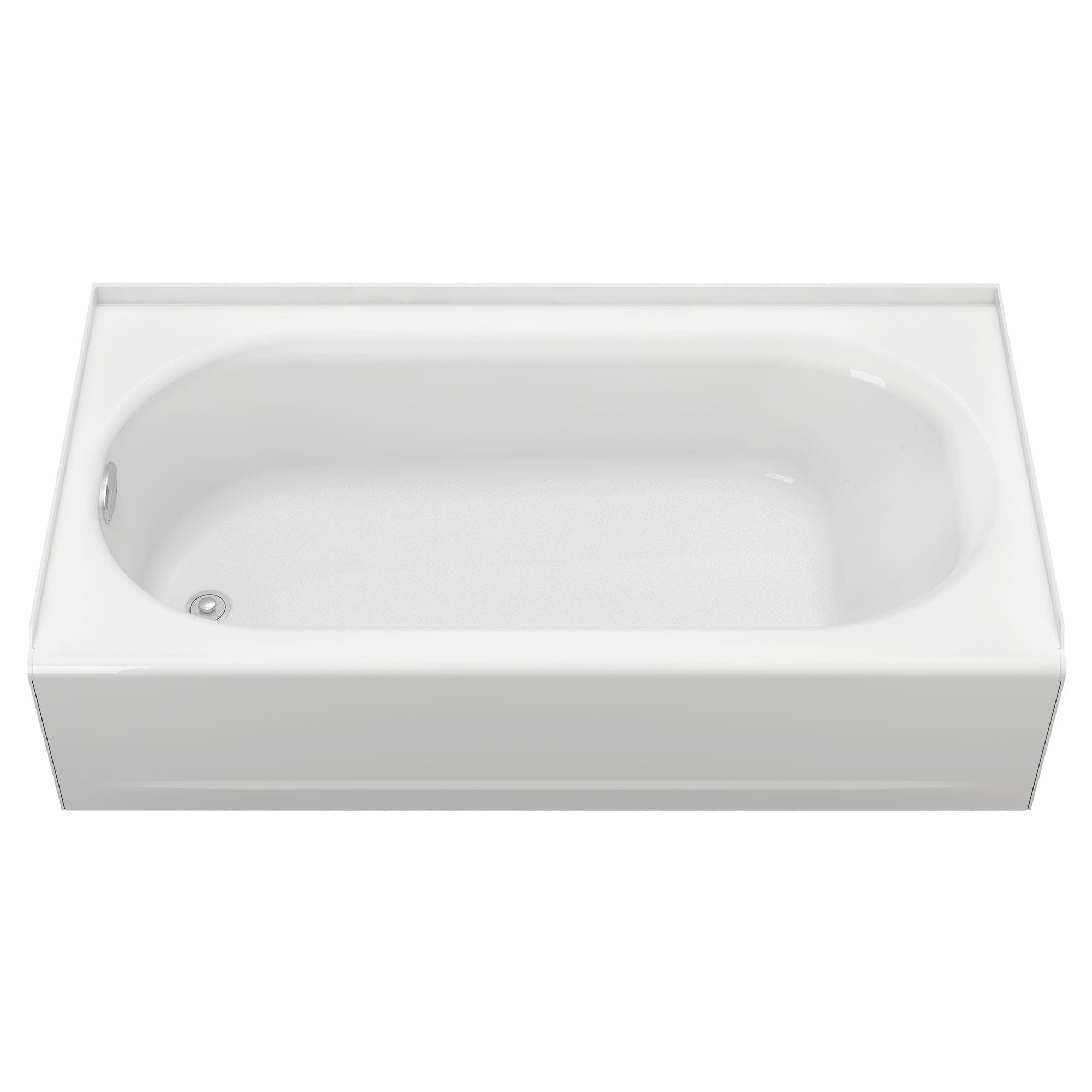 Princeton® Americast® 60 x 34-Inch Integral Apron Bathtub Above Floor Rough Left-Hand Outlet Luxury Ledge with Integral Drain